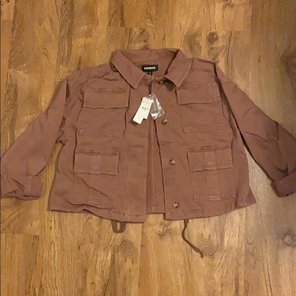 Cropped Twill Jacket - Picture 2 of 6